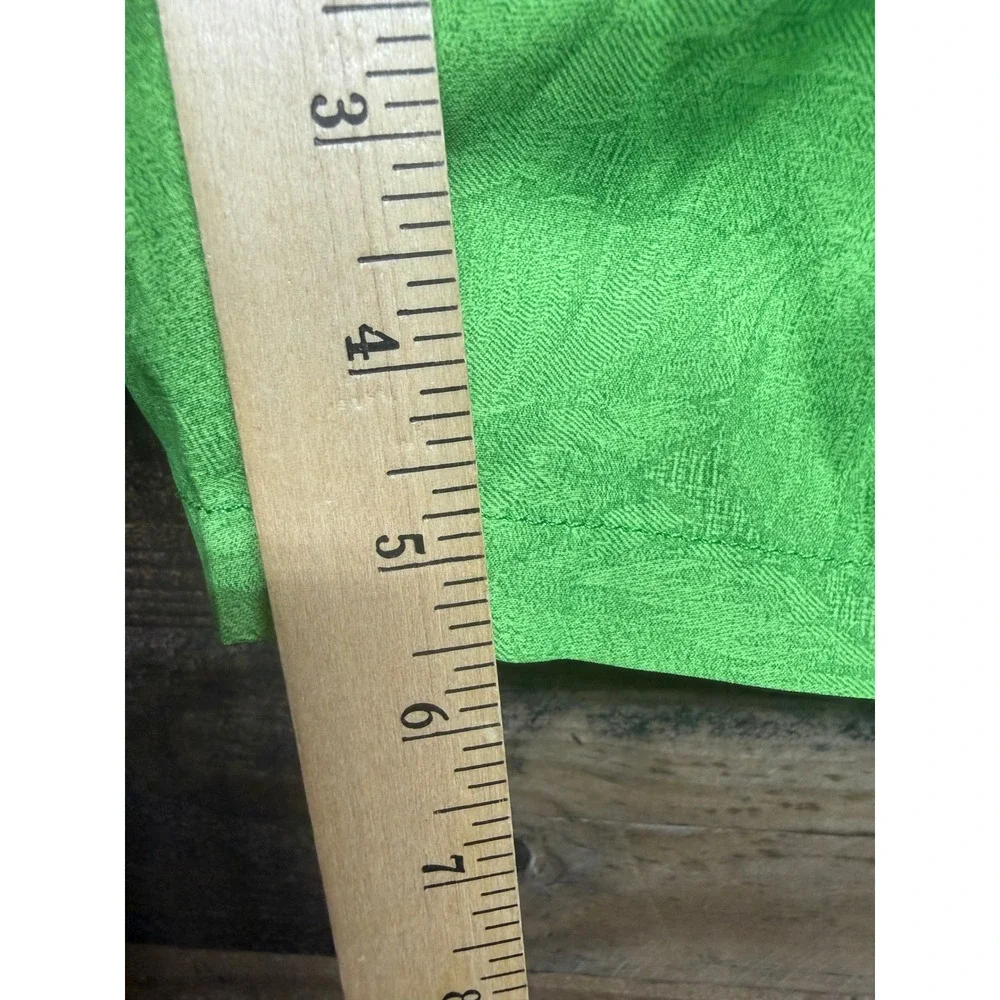 Tommy‎ Bahama Mens XXL Lime Green Palm Leaf Jacquard Swim Trunks 5.5 Inch Inseam
